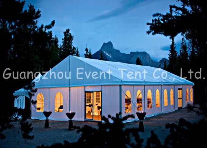 Tente de luxe de noce de grande capacité avec la couverture gonflable de toit/porte en aluminium
