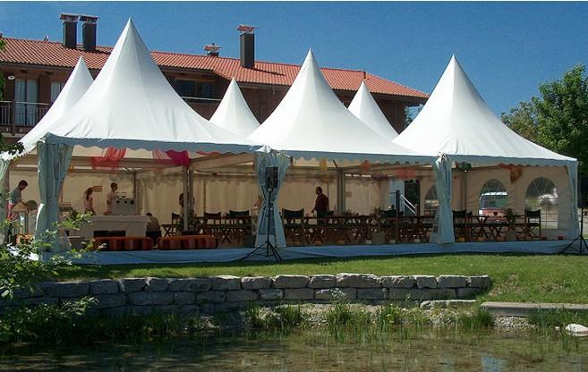 Tente extérieure utilisée avec le profil en aluminium, place blanche résistante de belvédère commercial