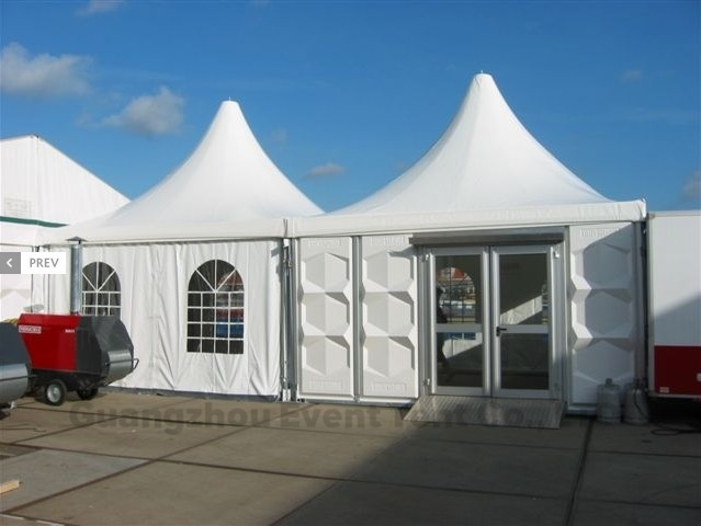 Tente de luxe de partie de pagoda de camping avec le pliage/moustiquaire de système de plancher