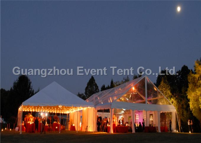 Tentes résistantes de cadre fort pour camper, tente claire de mariage de toit avec 200 la personne Seat