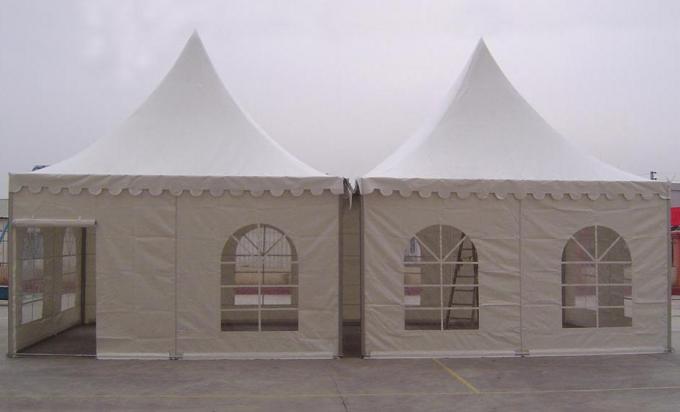 La grande tente extérieure de pagoda d'installation rapide avec le PVC a enduit la housse en toile de polyester
