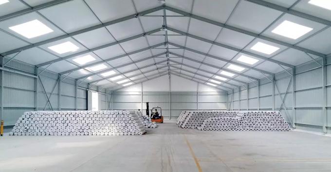 Tentes en aluminium de cadre de tissu de PVC de tente extérieure enduite d'entrepôt avec des murs d'ABS