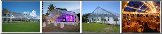 Tente inoxydable transparente de décoration de mariage de longue durée avec 500 Seater