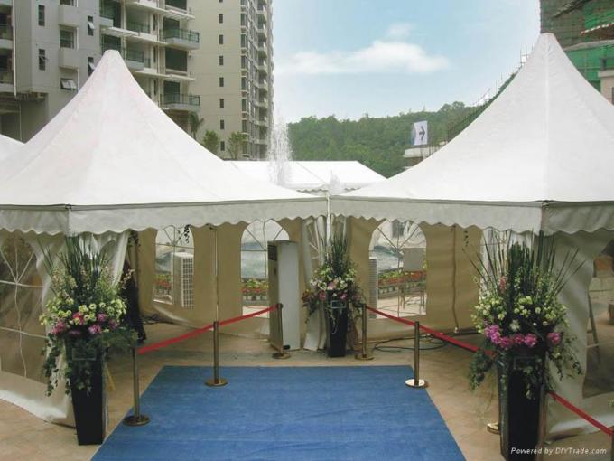 Tente en aluminium de luxe Yurt de partie de pagoda pour des événements 84mmx48mmx3mm