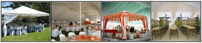 Tente de noce de toit de tissu de PVC/chapiteau imperméables de réception en plein air