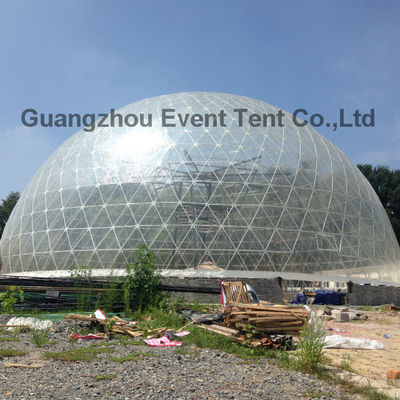 Chine grande tente transparente claire adaptée aux besoins du client de dôme géodésique du diamètre 30meter fournisseur