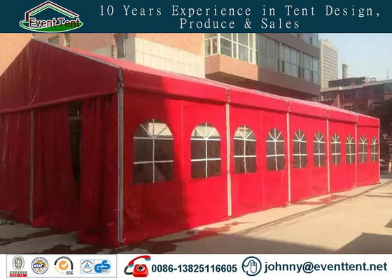 Chine Tente en aluminium rouge de partie de chapiteau de tente de noce de cadre de la couleur 10x40m fournisseur
