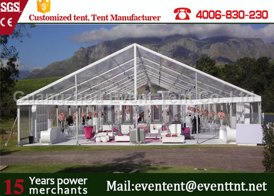 Chine Structure en aluminium de cadre de tente claire imperméable d'envergure pour le restaurant extérieur fournisseur