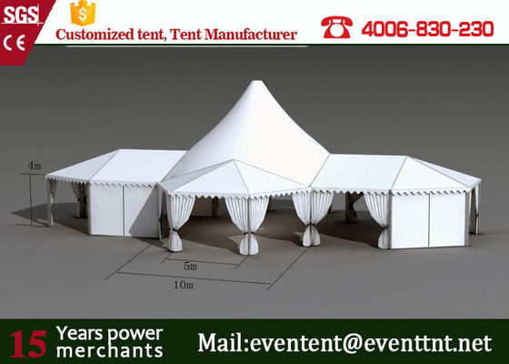 Chine Tissu se pliant de PVC d'auvent d'ombre, hautes tentes de cadre maximal avec le coussin de restaurant fournisseur