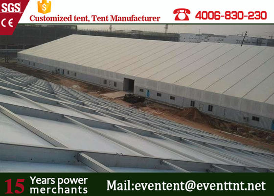 Chine La tente extérieure se pliante d'entrepôt pour l'atelier avec le polyester a enduit le tissu imperméable de PVC fournisseur