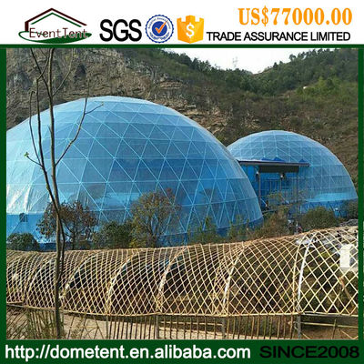 Chine Chambre de tente de dôme de fibre de verre de diamètre de 30m grande pour la vie de partie/Chambre fournisseur