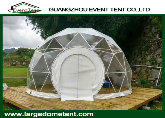 Chine Serre chaude transparente de tente de dôme géodésique de 6m avec PVC Windows fournisseur