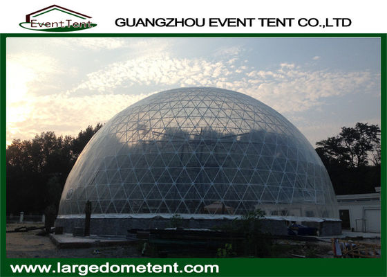 Chine tentes rondes de dôme géodésique de diamètres de 20m avec le tissu clair de PVC fournisseur