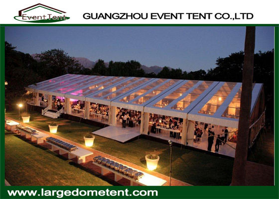 Chine Tente extérieure faite sur commande de noce de 600 personnes avec le toit transparent fournisseur