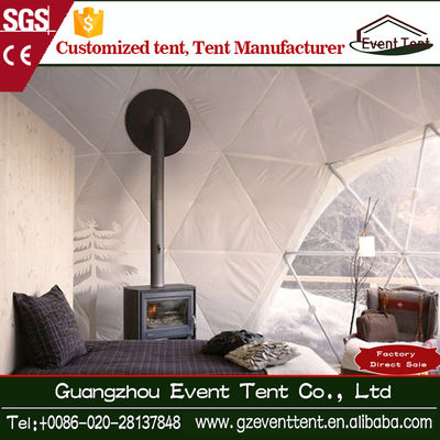 Chine 6-8 tentes de camping extérieures de famille de personne, tente blanche de cadre en acier de PVC fournisseur