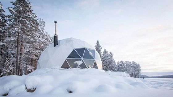 Chine Tentes de camping d'igloo de tente de dôme de Geo de station de vacances d'hiver de Snowproof 200 Kg/Sqm fournisseur
