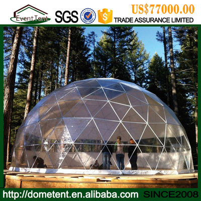 Chine Grande tente transparente de dôme géodésique d'événement avec la couverture claire de toit fournisseur