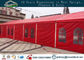 Tente en aluminium rouge de noce de toit de lancement de cadre de la couleur 10x40m fournisseur