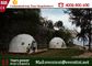 Diamètre de luxe du dôme géodésique 6m de tente de camping 6 - personne 8 avec les murs clairs fournisseur