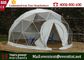 Diamètre de luxe du dôme géodésique 6m de tente de camping 6 - personne 8 avec les murs clairs fournisseur