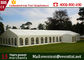 Grande tente blanche de luxe faite sur commande de mariage, tente extérieure d'auvent avec la fenêtre de coutume de murs fournisseur