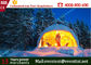 Grande tente adaptée aux besoins du client de dôme de couleur blanche avec la couverture imperméable de toit de PVC fournisseur