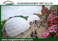 tentes rondes de dôme géodésique de diamètres de 20m avec le tissu clair de PVC fournisseur