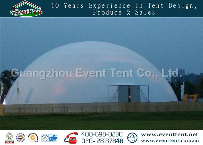 Facile assemblez les grands diamètres extérieurs de la tente 45m de dôme avec la structure métallique