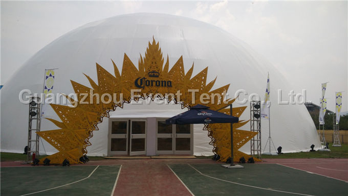 Tente de camping d'espace libre d'alliage d'aluminium, tente transparente de dôme de 5m au diamètre 40