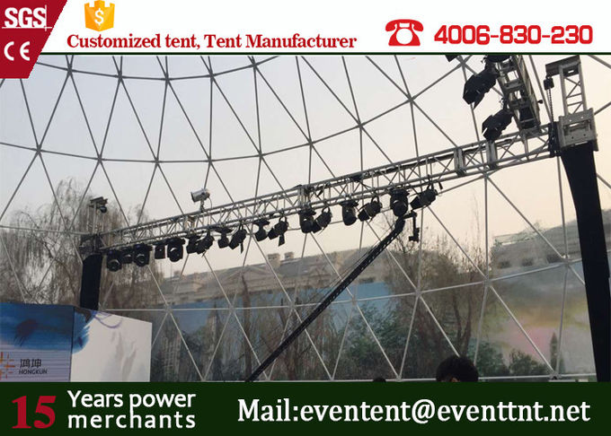 l'eau de 25m - rendez la grande tente de dôme de snowload élevé pour l'exposition résistante d'événement de festival