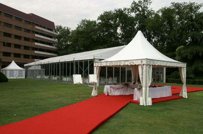 Tente de luxe de partie de pagoda d'Assemblée facile transparente pour l'OIN campante de famille