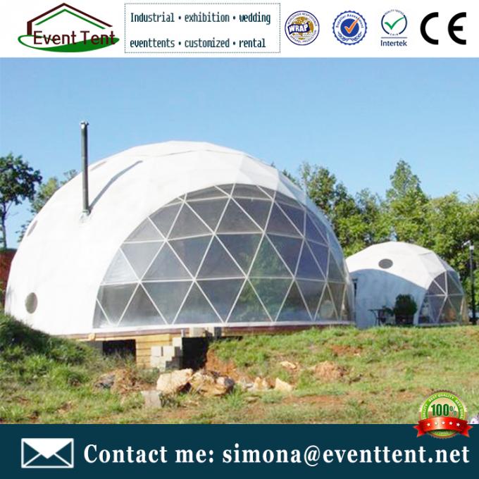 Tente isolée provisoire de dôme de structure, camping insonorisé de tente de dôme glamping