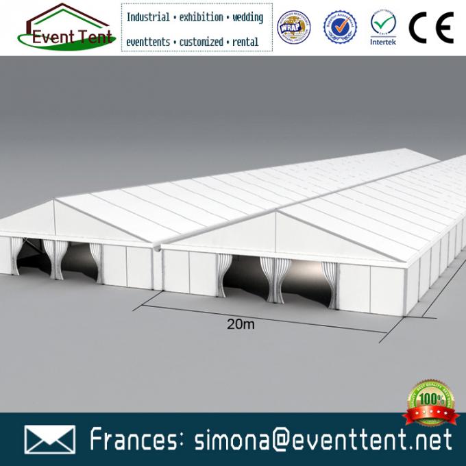 Tente résistante UV de mariage de toit de PVC ignifuge, grande tente de vue pour le camping extérieur