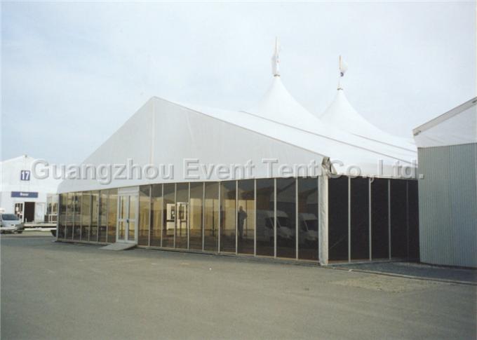 Chapiteau blanc de tente de noce de 500 personnes avec la couverture imperméable de tissu durable de PVC