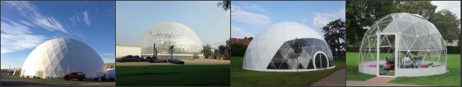 tentes faites sur commande de mariage/événement de Chambre de dôme géodésique de diamètre de 50m avec la porte en verre