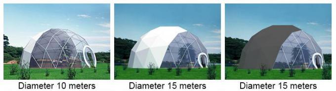 tente transparente géodésique de dôme de structure d'aluminium de 35m avec le PVC enduit