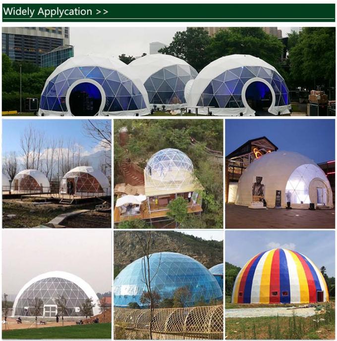 Grande tente extérieure transparente gonflable d'auvent avec la double porte en verre d'oscillation