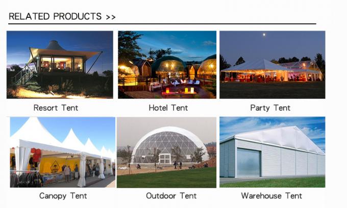 Tentes extérieures de dôme de tentes d'auvent de salon commercial du diamètre 30m grandes, acier Q235