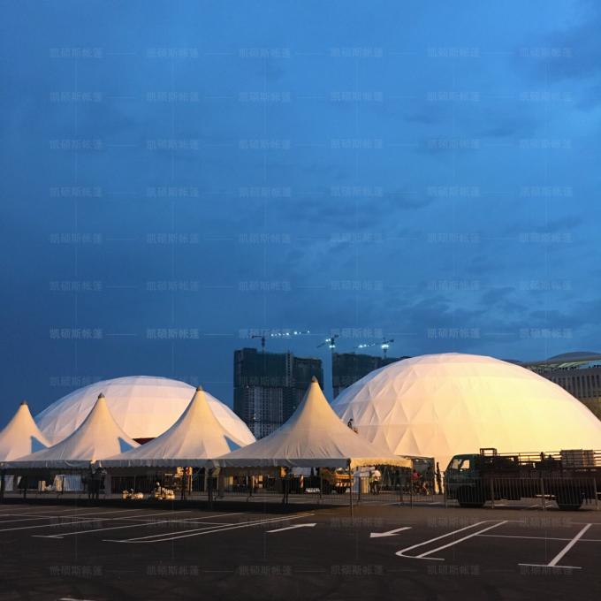 Grande tente géodésique commerciale de dôme pour la partie diamètre de 4m - de 60m