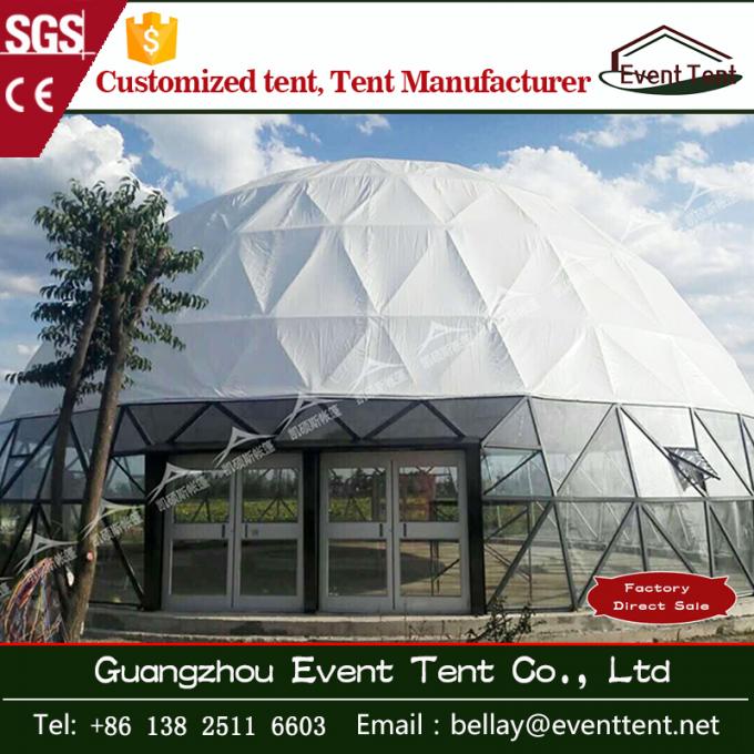 Abri à couche double de dôme de camping de PVC/tente en verre dôme de carpas pour l'événement