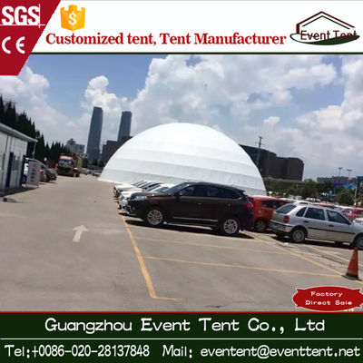 Chine Tente blanche de luxe de dôme géodésique avec le double tissu de PVC de 850g/Sqm fournisseur