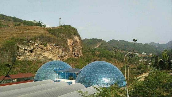 Chine Grande tente de dôme de fibre de verre de luxe/tentes dôme géodésique pour l'hôtel permanent fournisseur