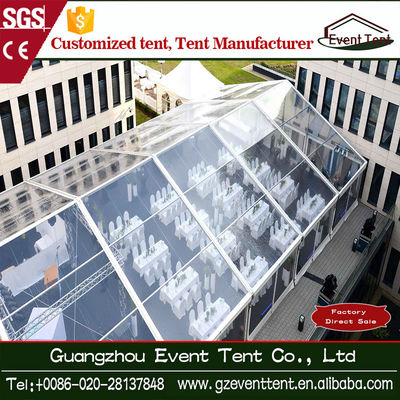 Chine Tente transparente blanche de noce de grande structure en aluminium pour la personne 1000 fournisseur