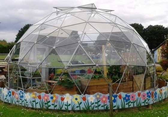 Chine Tente en verre de Glaming de demi sphère de tente de dôme géodésique avec le cadre d'igloo fournisseur