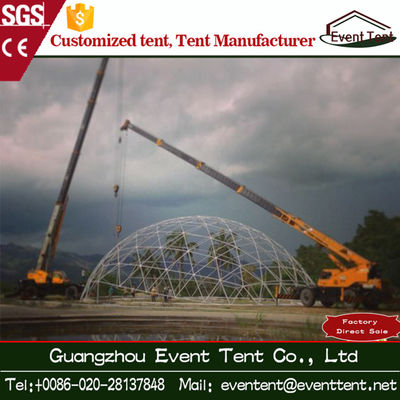 Chine Diamètre géodésique durable 15m de tente de dôme de PVC de cadre en acier grand fournisseur