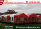Tente professionnelle de partie de chapiteau, tente extérieure adaptée aux besoins du client avec le toit rouge fournisseur