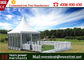 Divertissement fait sur commande de loisirs de tentes d'événement de mur de verre pour 50 peuples taille de 8 x de 8m fournisseur