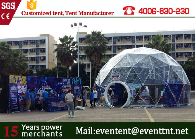 grande tente superbe de dôme géodésique du diamètre 10m pour des événements d'exposition